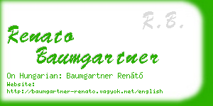 renato baumgartner business card