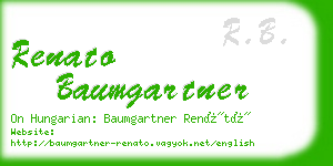 renato baumgartner business card